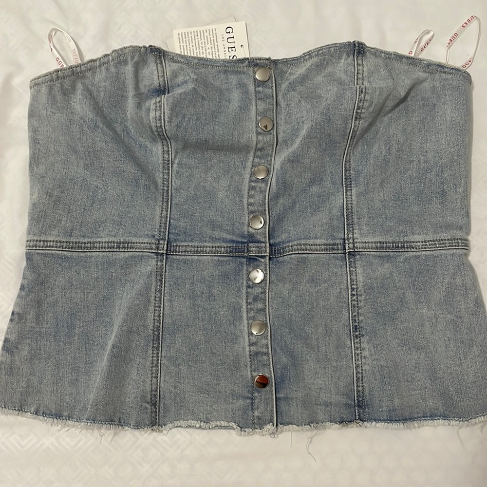 Strapless top